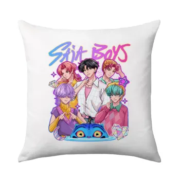 Huntrix Saja Boys, Μαξιλάρι καναπέ 40x40cm περιέχεται το  γέμισμα