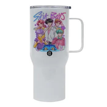 Huntrix Saja Boys, Mega Stainless steel Tumbler with lid, double wall 750L