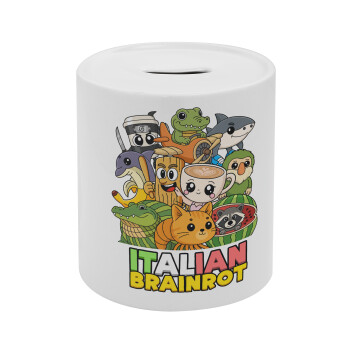 Italian Brainrot friends, Κουμπαράς πορσελάνης με τάπα