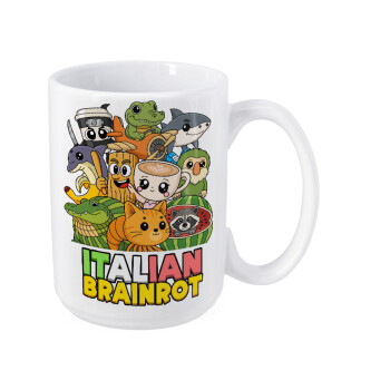 Italian Brainrot friends, Κούπα Mega, κεραμική, 450ml
