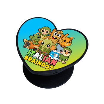 Italian Brainrot friends, Phone Holders Stand  καρδιά Μαύρο Βάση Στήριξης Κινητού στο Χέρι