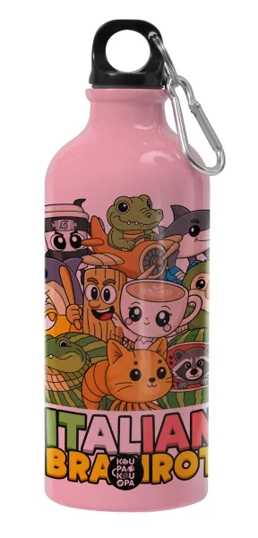 Italian Brainrot friends — Water bottle 600ml