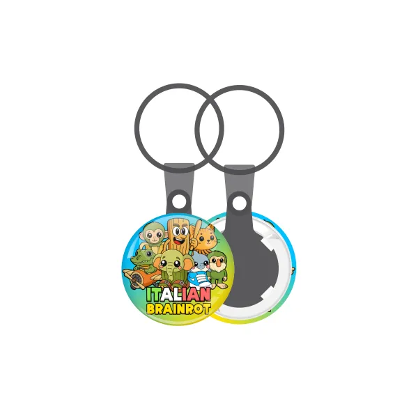 Italian Brainrot friends — Mini keychain, 2.5cm