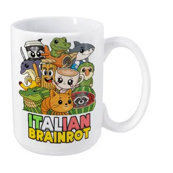 Italian Brainrot friends, Κούπα Mega, κεραμική, 450ml