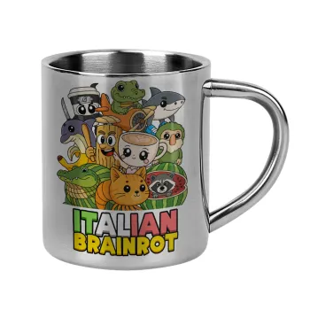 Italian Brainrot friends, Mug Stainless steel double wall 300ml