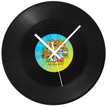 Italian Brainrot friends, Ρολόι τοίχου Βινύλιο (30cm)