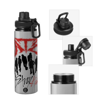 Stray Kids Boy band, Metallic water bottle with safety cap, 850ml aluminum