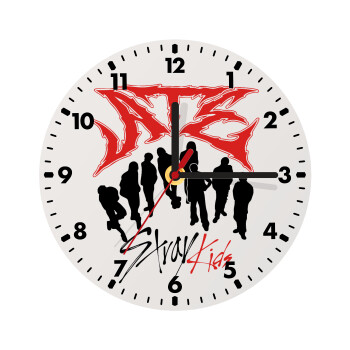 Stray Kids Boy band, Ρολόι τοίχου ξύλινο (20cm)