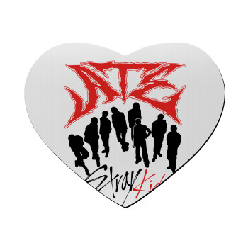 Stray Kids Boy band, Mousepad καρδιά 23x20cm