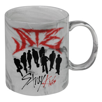 Stray Kids Boy band, Κούπα κεραμική, marble style (μάρμαρο), 330ml