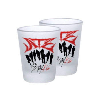 Stray Kids Boy band, Σφηνοπότηρα γυάλινα 45ml του πάγου (2 τεμάχια)