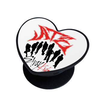 Stray Kids Boy band, Phone Holders Stand  καρδιά Μαύρο Βάση Στήριξης Κινητού στο Χέρι