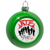 Στολίδι Χριστουγεννιάτικη μπάλα δένδρου Πράσινο 8cm