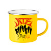 Yellow Enamel Metallic Cup 360ml