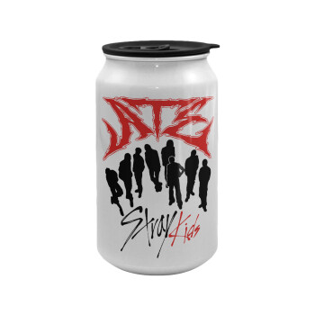 Stray Kids Boy band, Κούπα ταξιδιού μεταλλική με καπάκι (tin-can) 500ml