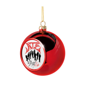 Stray Kids Boy band, Christmas tree ball Red 8cm