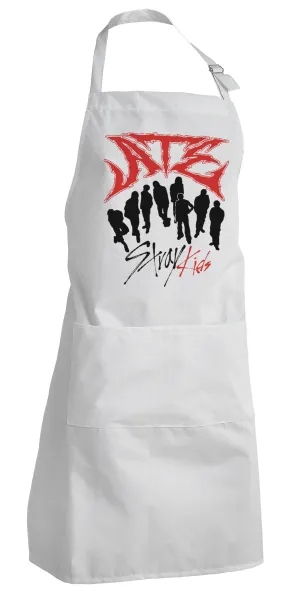 Stray Kids Boy band — Ποδιά μαγειρικής Σεφ Ολόσωμη Ενήλικων (με ρυθμιστικά και 2 τσέπες, one size)
