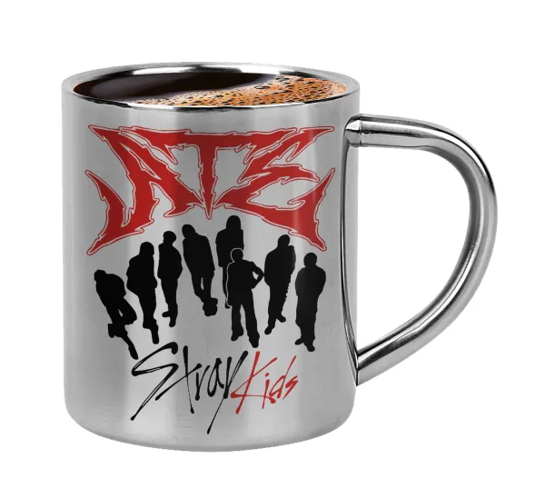Stray Kids Boy band — Κουπάκι μεταλλικό διπλού τοιχώματος για espresso (220ml)