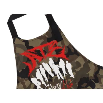 Stray Kids Boy band, Ποδιά Σεφ με τσέπες, Βαμβακερή, Camouflage (ΕΝΗΛΙΚΩΝ, 100% COTTON)