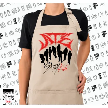 Stray Kids Boy band, Ποδιά μακριά Σεφ ολόσωμη με τσέπες SAND (ΕΝΗΛΙΚΩΝ)