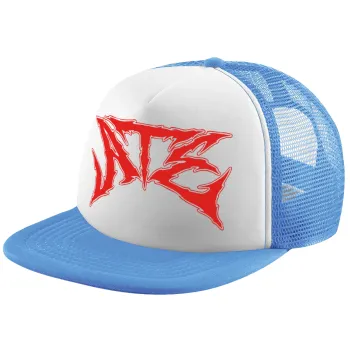 Stray Kids Boy band, Child's Soft Trucker Hat with Blue/White Mesh (POLYESTER, CHILD, ONE SIZE)