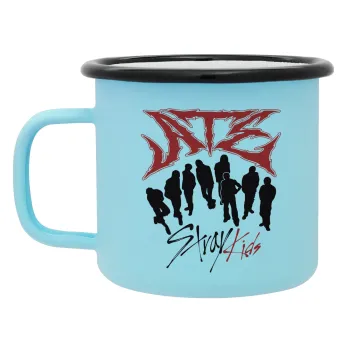 Stray Kids Boy band, Κούπα Μεταλλική εμαγιέ ΜΑΤ σιέλ 360ml