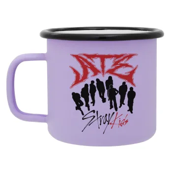 Stray Kids Boy band, Κούπα Μεταλλική εμαγιέ ΜΑΤ Light Pastel Purple 360ml