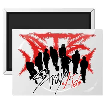 Stray Kids Boy band, Ορθογώνιο μαγνητάκι ψυγείου διάστασης 9x6cm