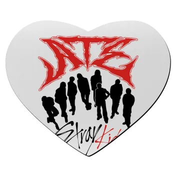Stray Kids Boy band, Mousepad heart 23x20cm