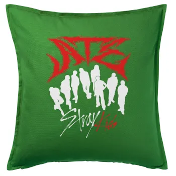 Stray Kids Boy band, Sofa cushion Green 50x50cm includes filling