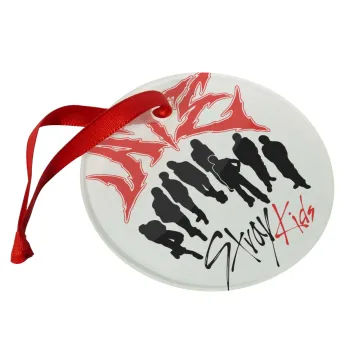 Stray Kids Boy band, Christmas ornament glass 9cm