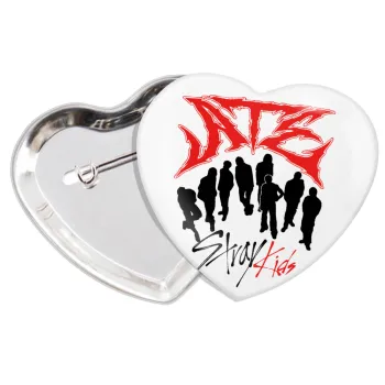 Stray Kids Boy band, Κονκάρδα παραμάνα καρδιά (57x52mm)
