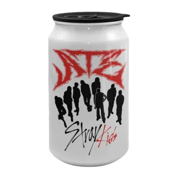Stray Kids Boy band, Κούπα ταξιδιού μεταλλική με καπάκι (tin-can) 500ml