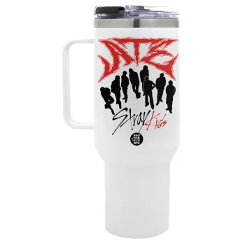 Stray Kids Boy band, Mega Tumbler με καπάκι, διπλού τοιχώματος (θερμό) 1,2L