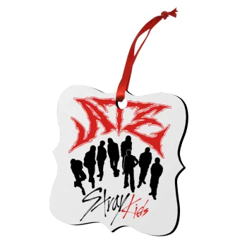 Stray Kids Boy band, Christmas ornament polygon wooden 7.5cm