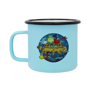 Totoro Catbus, Κούπα Μεταλλική εμαγιέ ΜΑΤ σιέλ 360ml