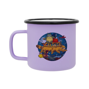 Totoro Catbus, Κούπα Μεταλλική εμαγιέ ΜΑΤ Light Pastel Purple 360ml