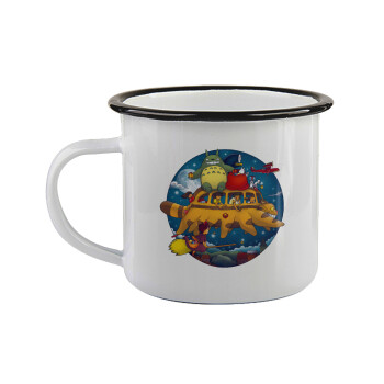 Totoro Catbus, Κούπα εμαγιέ με μαύρο χείλος 360ml