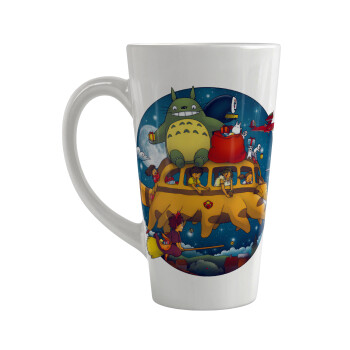 Totoro Catbus, Κούπα κωνική Latte Μεγάλη, κεραμική, 450ml