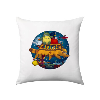 Totoro Catbus, Sofa cushion 40x40cm includes filling