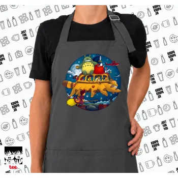 Totoro Catbus, Ποδιά μακριά Σεφ ολόσωμη με τσέπες GREY (ΕΝΗΛΙΚΩΝ)