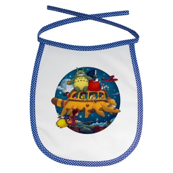 Totoro Catbus, Σαλιάρα μωρού αλέκιαστη με κορδόνι Μπλε