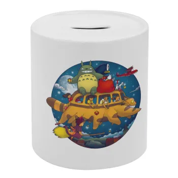 Totoro Catbus, Κουμπαράς πορσελάνης με τάπα