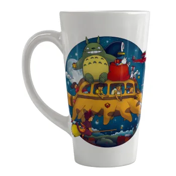 Totoro Catbus, Κούπα κωνική Latte Μεγάλη, κεραμική, 450ml