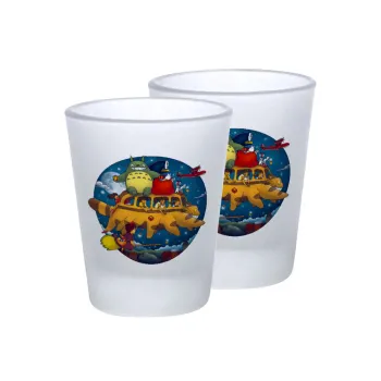 Totoro Catbus, Σφηνοπότηρα γυάλινα 45ml του πάγου (2 τεμάχια)