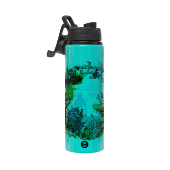 Στούδιο Γκίβλι, Μεταλλικό παγούρι νερού με καπάκι ασφαλείας, αλουμινίου 850ml