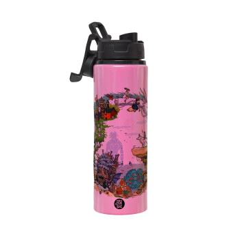 Στούδιο Γκίβλι, Metallic water bottle with safety lid, 850ml aluminum