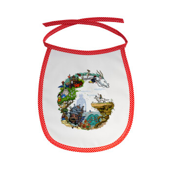 Στούδιο Γκίβλι, Σαλιάρα μωρού αλέκιαστη με κορδόνι Κόκκινη