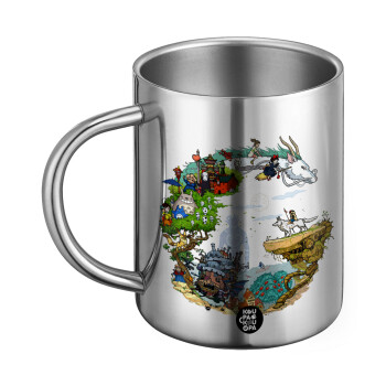 Στούδιο Γκίβλι, Ανοξείδωτη Μεταλλική Κούπα 450ml - Διπλού Τοιχώματος