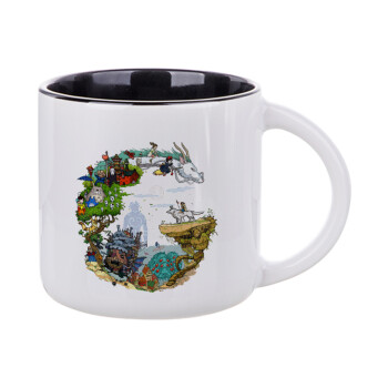 Στούδιο Γκίβλι, Κούπα κεραμική 400ml Λευκή/Μαύρη